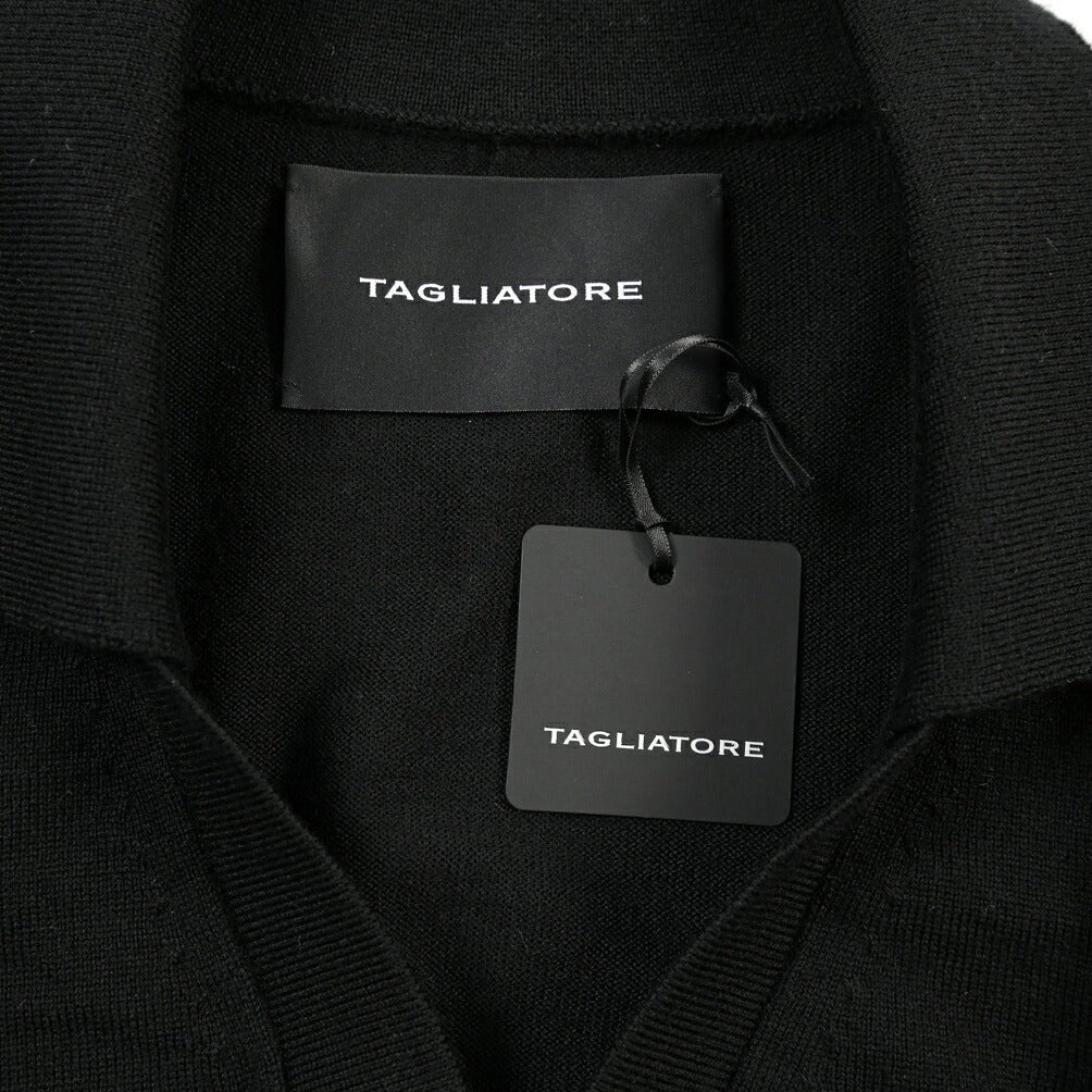 26-27AW TAGLIATORE “HORUS” エクストラファインメリノウール100% ニットカーディガン ブラック 48 | GUARDAROBA MILANO OFFICIAL STORE