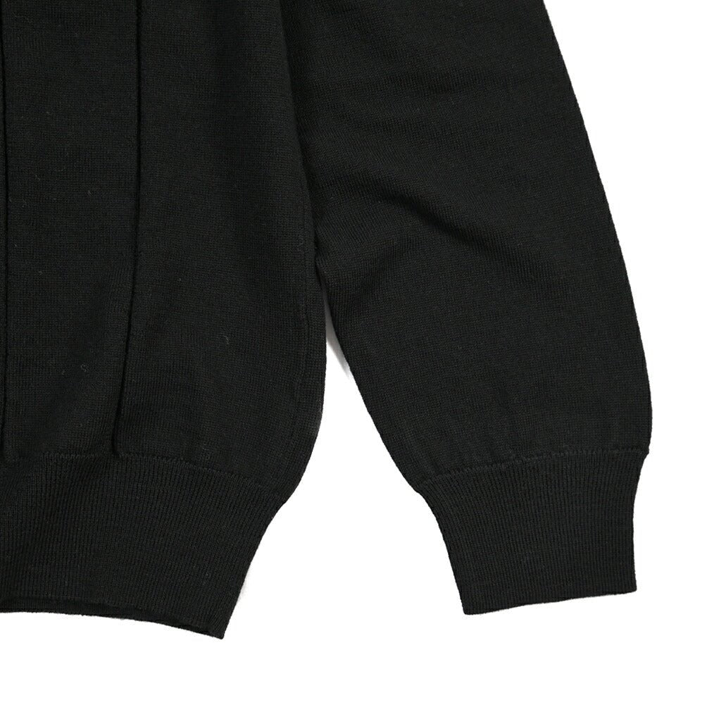 26-27AW TAGLIATORE “HORUS” エクストラファインメリノウール100% ニットカーディガン ブラック 48 | GUARDAROBA MILANO OFFICIAL STORE
