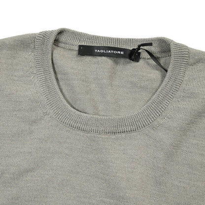 26-27AW TAGLIATORE “MARLEY” ヴァージンウール100% ハイゲージニットセーター グレージュ 50 | GUARDAROBA MILANO OFFICIAL STORE
