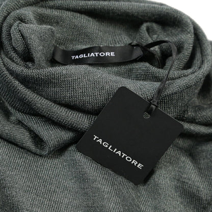 26-27AW TAGLIATORE “MIKE” シルク混ウール タートルネックニットセーター グリーン 50 | GUARDAROBA MILANO OFFICIAL STORE