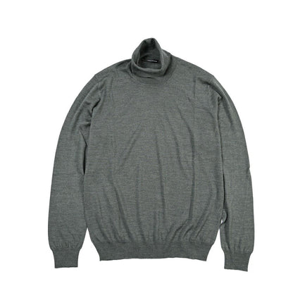 26-27AW TAGLIATORE “MIKE” シルク混ウール タートルネックニットセーター グリーン 50 | GUARDAROBA MILANO OFFICIAL STORE