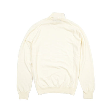 26-27AW TAGLIATORE “MILES” ヴァージンウール100% タートルネックニットセーター ホワイト 50 | GUARDAROBA MILANO OFFICIAL STORE