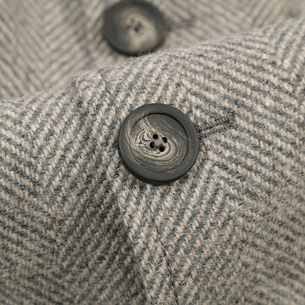 26-27AW TAGLIATORE “MILTON” ヴァージンウール100% サファリジャケット グレー 48 | GUARDAROBA MILANO OFFICIAL STORE