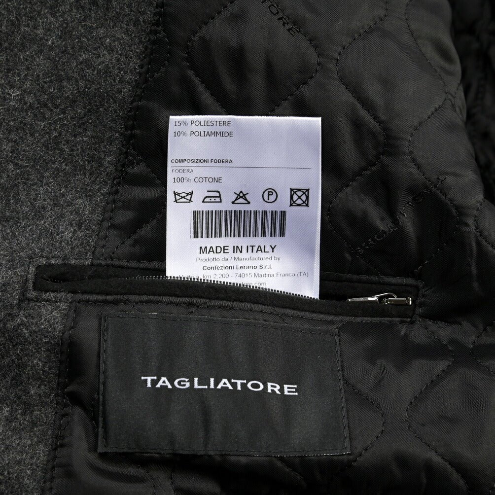 26-27AW TAGLIATORE “MONACO/F” ヴァージンウール混 Pコート グレー 48 | GUARDAROBA MILANO OFFICIAL STORE