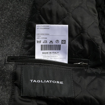 26-27AW TAGLIATORE “MONACO/F” ヴァージンウール混 Pコート グレー 48 | GUARDAROBA MILANO OFFICIAL STORE