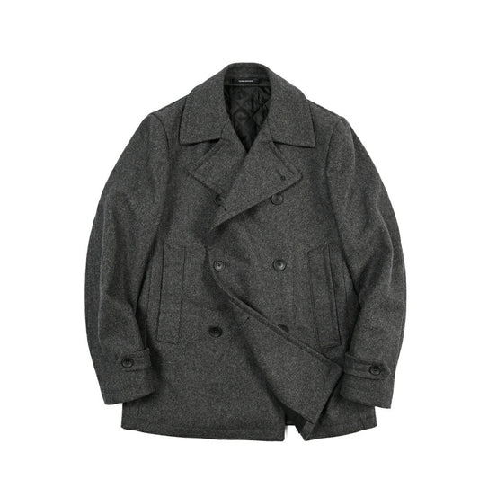 26-27AW TAGLIATORE “MONACO/F” ヴァージンウール混 Pコート グレー 48 | GUARDAROBA MILANO OFFICIAL STORE