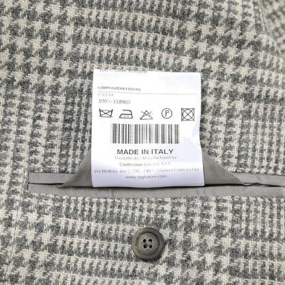 26-27AW TAGLIATORE “MONTECARLO” ヴァージンウール100% 2Bシングルテーラードジャケット グレー 48 | GUARDAROBA MILANO OFFICIAL STORE
