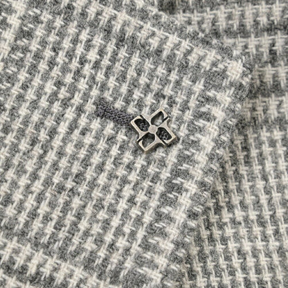 26-27AW TAGLIATORE “MONTECARLO” ヴァージンウール100% 2Bシングルテーラードジャケット グレー 48 | GUARDAROBA MILANO OFFICIAL STORE