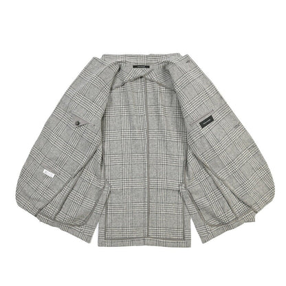 26-27AW TAGLIATORE “MONTECARLO” ヴァージンウール100% 2Bシングルテーラードジャケット グレー 48 | GUARDAROBA MILANO OFFICIAL STORE