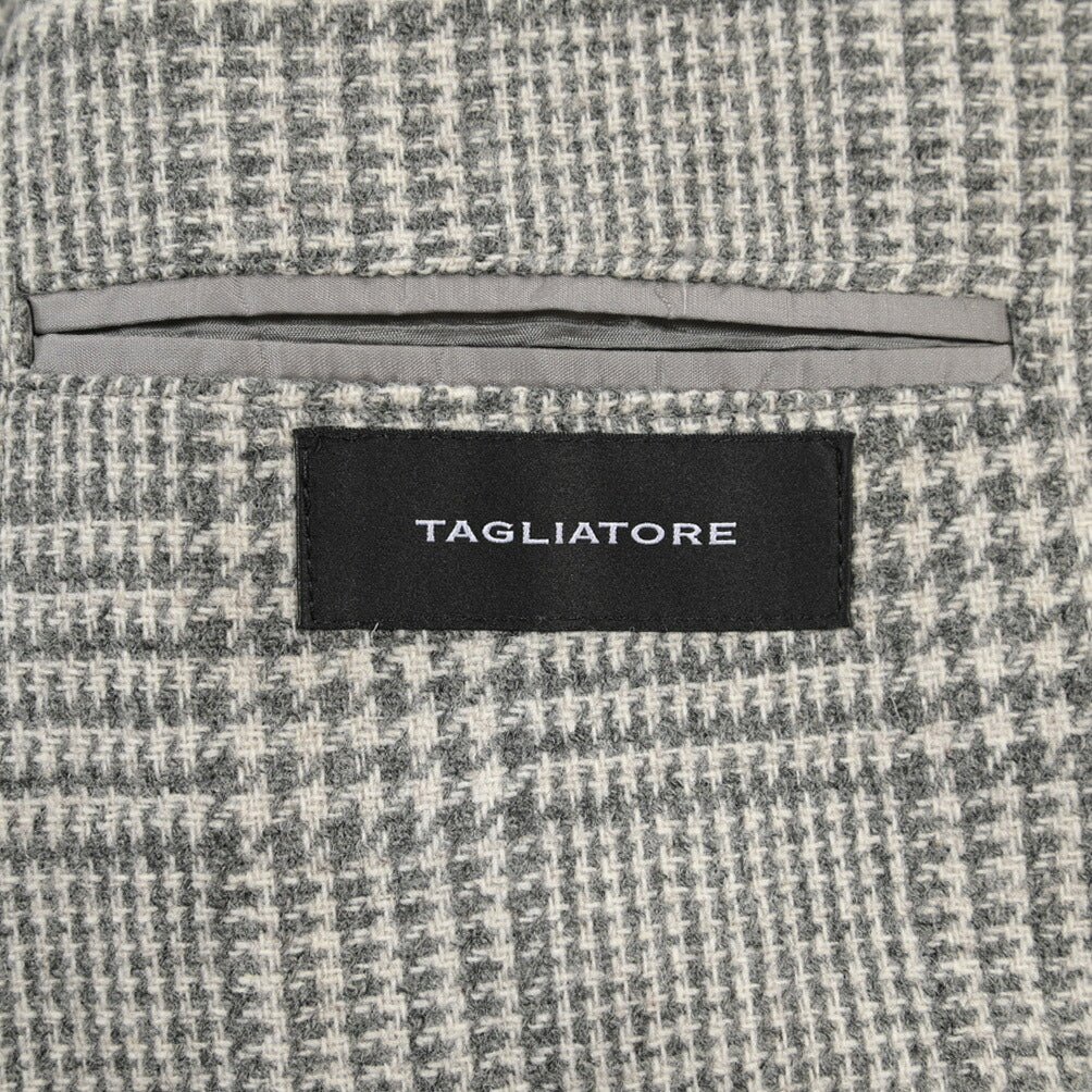 26-27AW TAGLIATORE “MONTECARLO” ヴァージンウール100% 2Bシングルテーラードジャケット グレー 48 | GUARDAROBA MILANO OFFICIAL STORE