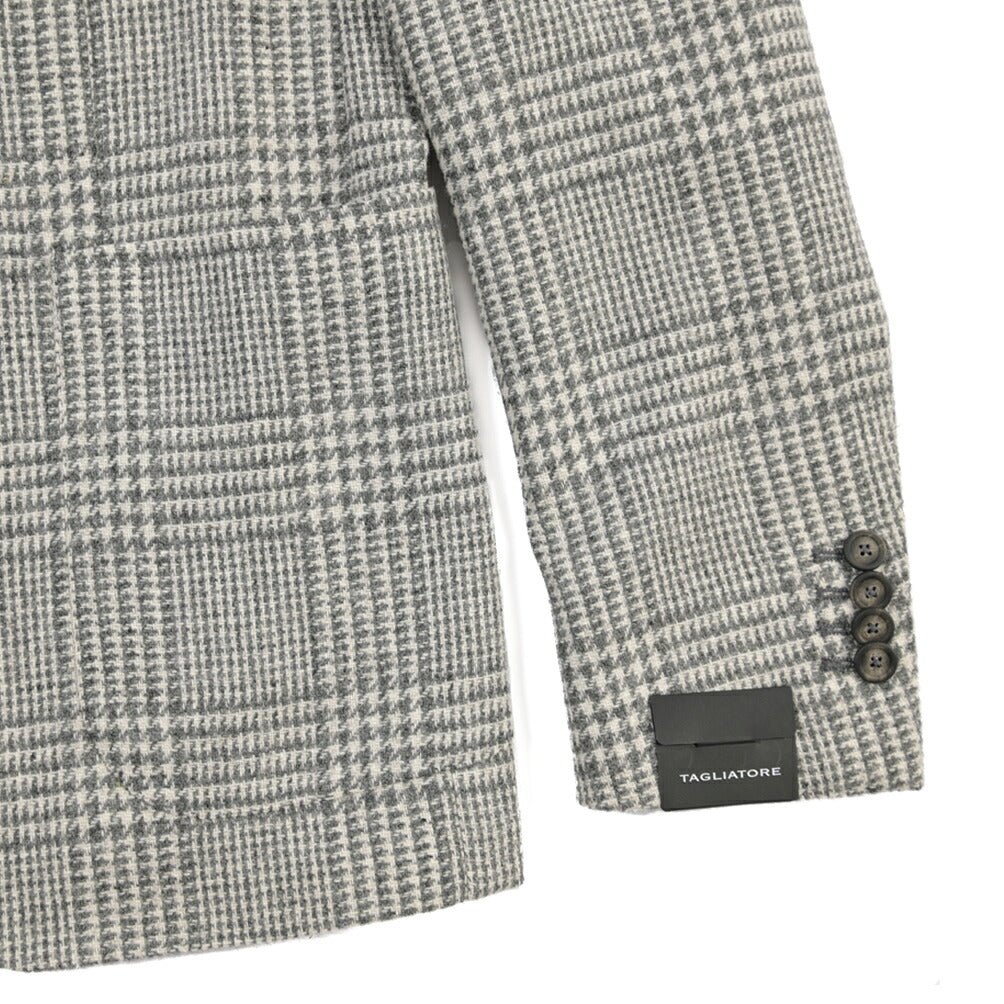 26-27AW TAGLIATORE “MONTECARLO” ヴァージンウール100% 2Bシングルテーラードジャケット グレー 48 | GUARDAROBA MILANO OFFICIAL STORE