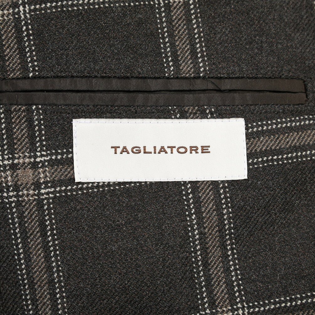 26-27AW TAGLIATORE “MONTECARLO” ヴァージンウール100% 2Bシングルテーラードジャケット ブラウン 48 | GUARDAROBA MILANO OFFICIAL STORE