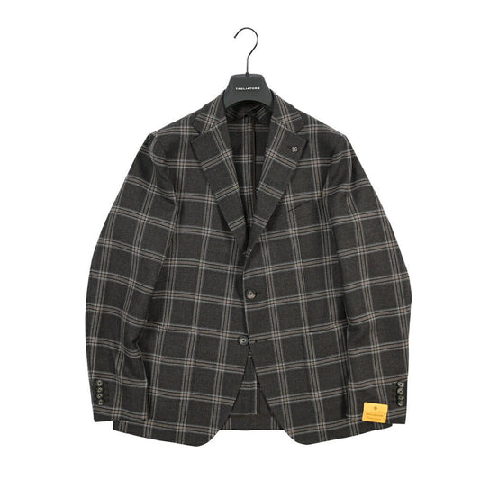 26-27AW TAGLIATORE “MONTECARLO” ヴァージンウール100% 2Bシングルテーラードジャケット ブラウン 48 | GUARDAROBA MILANO OFFICIAL STORE