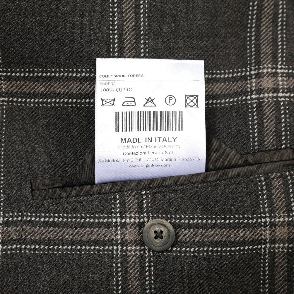 26-27AW TAGLIATORE “MONTECARLO” ヴァージンウール100% 2Bシングルテーラードジャケット ブラウン 48 | GUARDAROBA MILANO OFFICIAL STORE