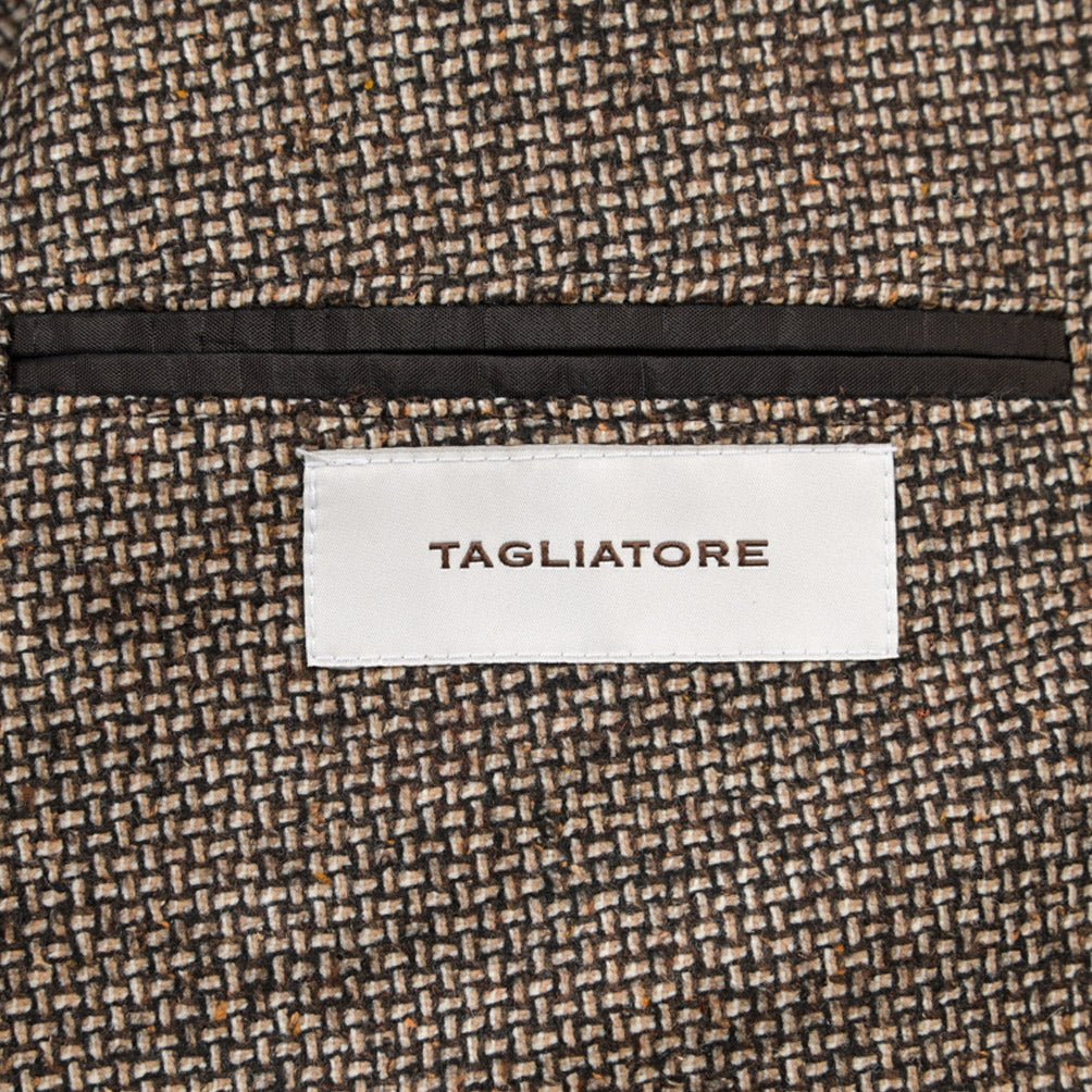 26-27AW TAGLIATORE “MONTECARLO” シルク混ウール 2Bシングルテーラードジャケット / Exclusive Garment ブラウン 48 | GUARDAROBA MILANO OFFICIAL STORE