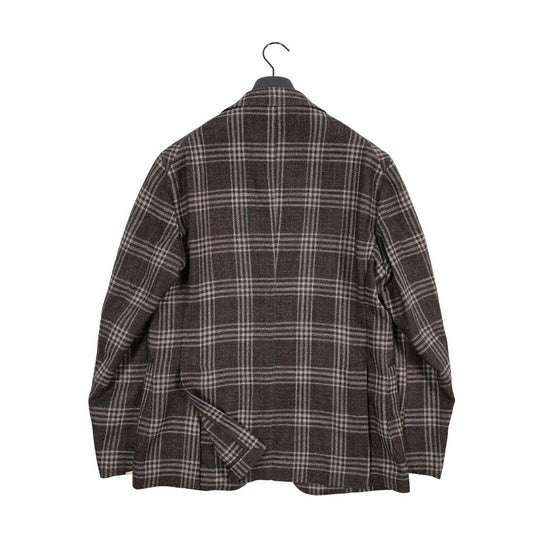 26-27AW TAGLIATORE “MONTECARLO” シルク混ウール 2Bシングルテーラードジャケット / Exclusive Garment ブラウン 48 | GUARDAROBA MILANO OFFICIAL STORE