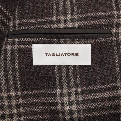 26-27AW TAGLIATORE “MONTECARLO” シルク混ウール 2Bシングルテーラードジャケット / Exclusive Garment ブラウン 48 | GUARDAROBA MILANO OFFICIAL STORE