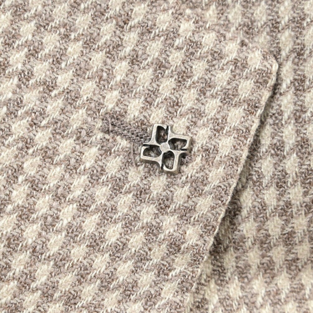 26-27AW TAGLIATORE “MONTECARLO” シルク混ウール 2Bシングルテーラードジャケット ベージュ 50 | GUARDAROBA MILANO OFFICIAL STORE