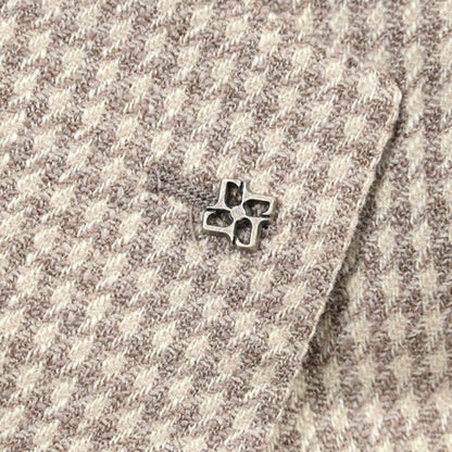 26-27AW TAGLIATORE “MONTECARLO” シルク混ウール 2Bシングルテーラードジャケット ベージュ 50 | GUARDAROBA MILANO OFFICIAL STORE