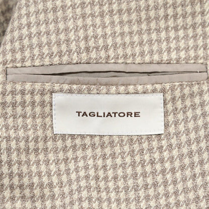 26-27AW TAGLIATORE “MONTECARLO” シルク混ウール 2Bシングルテーラードジャケット ベージュ 50 | GUARDAROBA MILANO OFFICIAL STORE