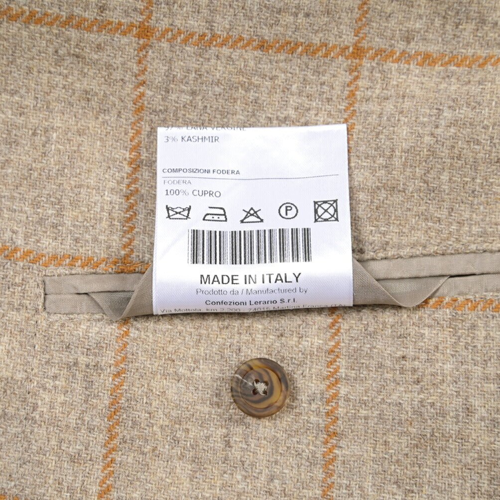 26-27AW TAGLIATORE “MONTECARLO” カシミヤ混ヴァージンウール 2Bシングルテーラードジャケット ベージュ 48 | GUARDAROBA MILANO OFFICIAL STORE