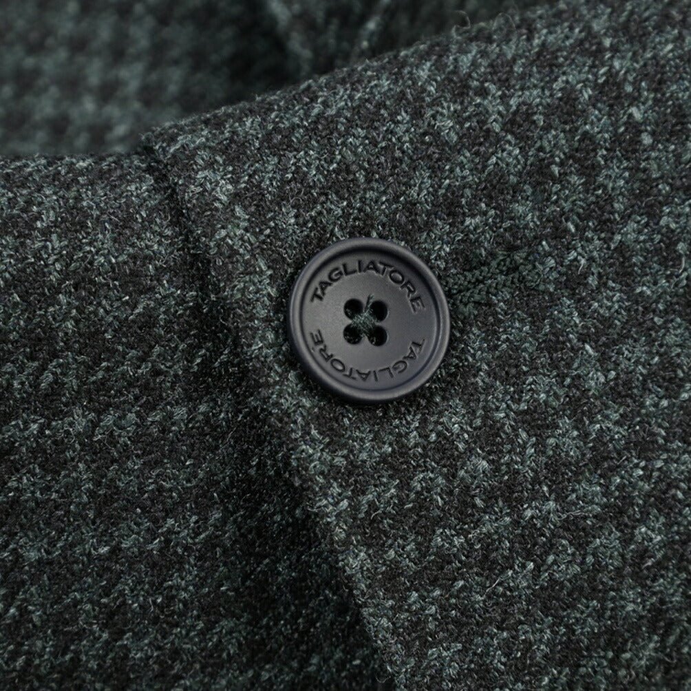 26-27AW TAGLIATORE “MONTECARLO” シルク混ウール 2Bシングルテーラードジャケット グリーン 48 | GUARDAROBA MILANO OFFICIAL STORE