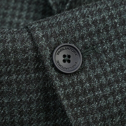26-27AW TAGLIATORE “MONTECARLO” シルク混ウール 2Bシングルテーラードジャケット グリーン 48 | GUARDAROBA MILANO OFFICIAL STORE