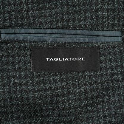 26-27AW TAGLIATORE “MONTECARLO” シルク混ウール 2Bシングルテーラードジャケット グリーン 48 | GUARDAROBA MILANO OFFICIAL STORE