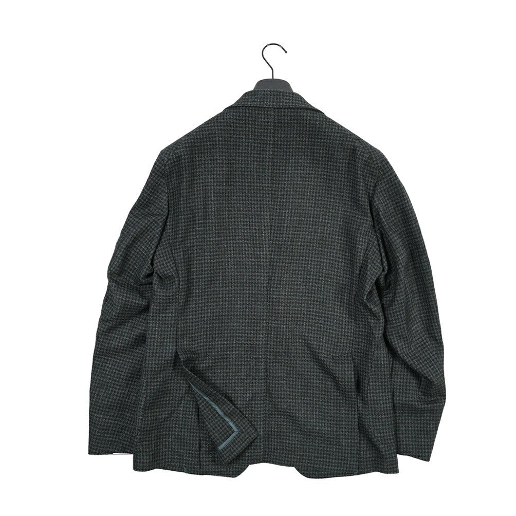 26-27AW TAGLIATORE “MONTECARLO” シルク混ウール 2Bシングルテーラードジャケット グリーン 48 | GUARDAROBA MILANO OFFICIAL STORE