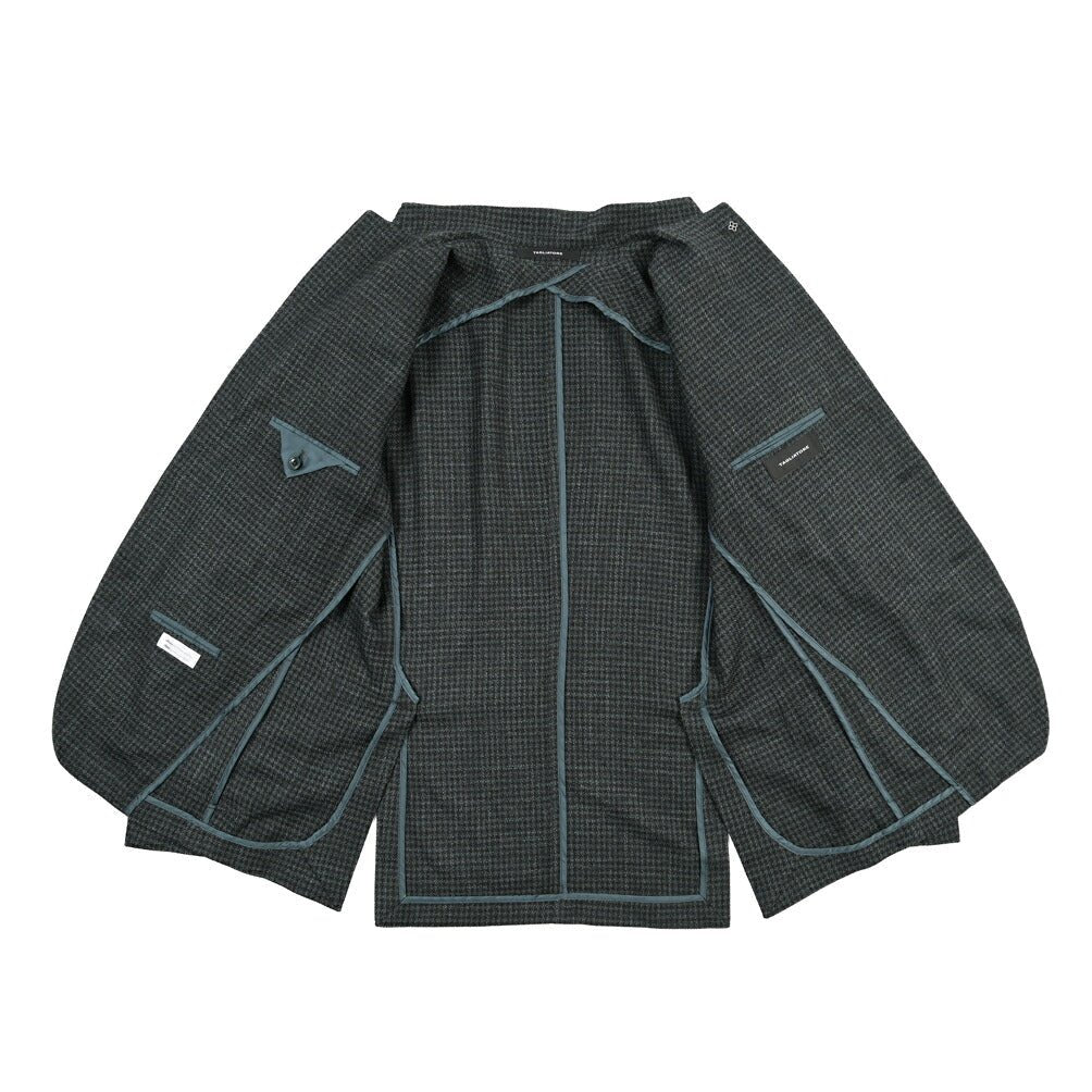 26-27AW TAGLIATORE “MONTECARLO” シルク混ウール 2Bシングルテーラードジャケット グリーン 48 | GUARDAROBA MILANO OFFICIAL STORE