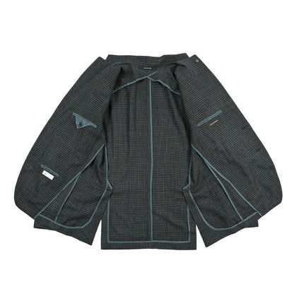 26-27AW TAGLIATORE “MONTECARLO” シルク混ウール 2Bシングルテーラードジャケット グリーン 48 | GUARDAROBA MILANO OFFICIAL STORE