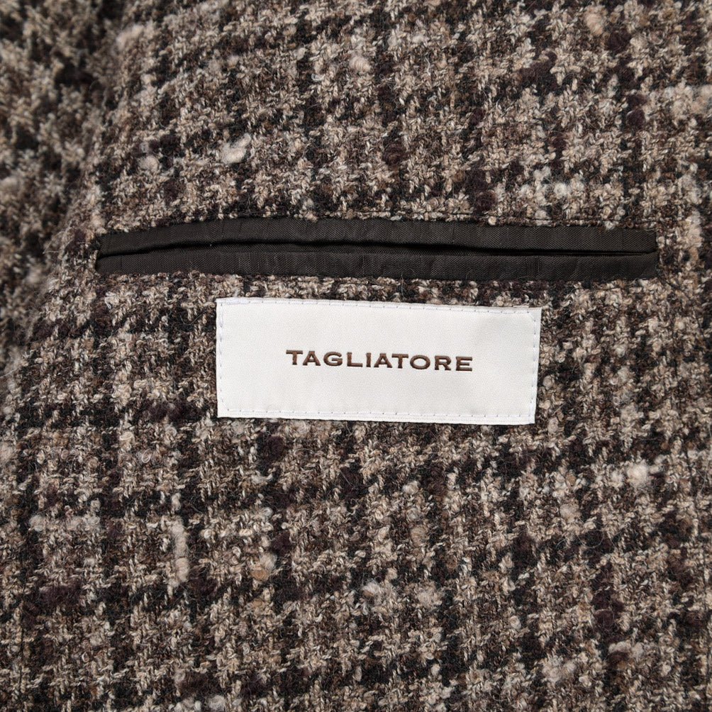 26-27AW TAGLIATORE “MONTECARLO” ベビーアルパカ混 2Bシングルテーラードジャケット ブラウン 50 | GUARDAROBA MILANO OFFICIAL STORE