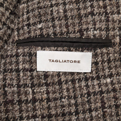 26-27AW TAGLIATORE “MONTECARLO” ベビーアルパカ混 2Bシングルテーラードジャケット ブラウン 50 | GUARDAROBA MILANO OFFICIAL STORE