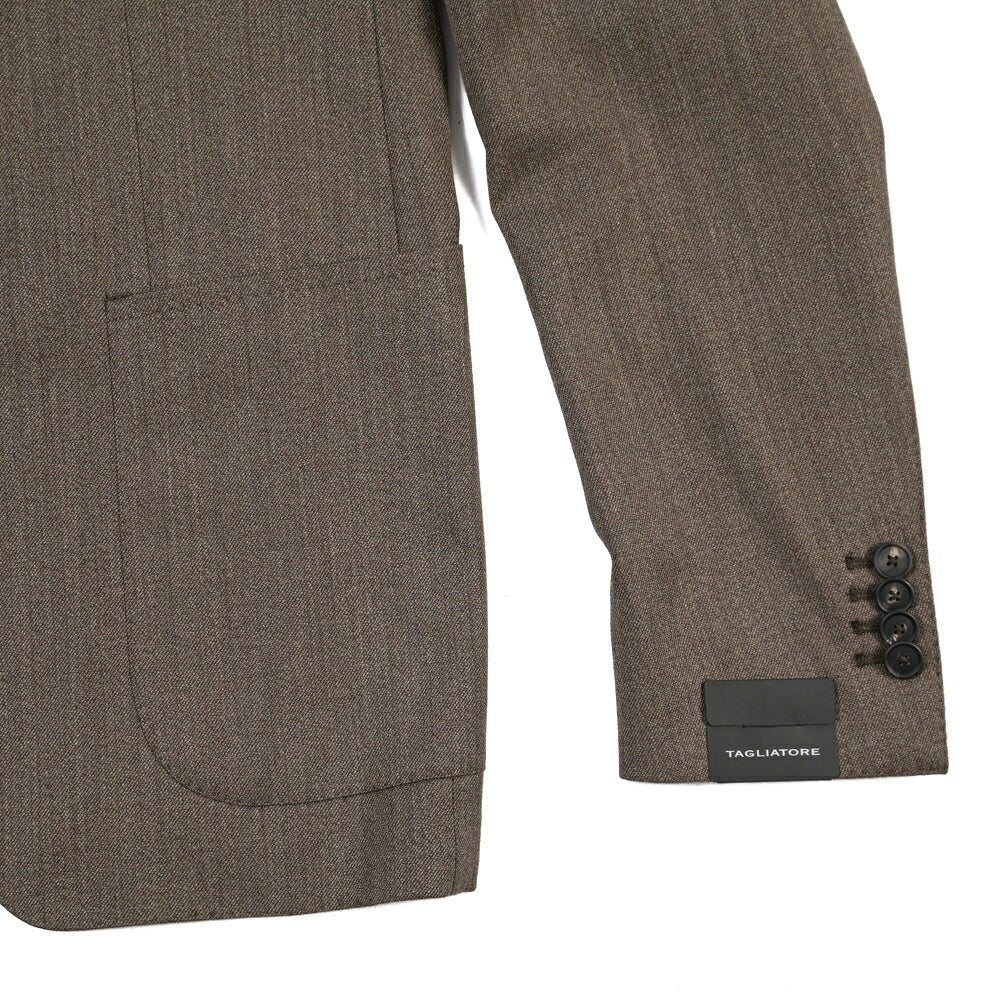 26-27AW TAGLIATORE “MONTECARLO”ストレッチウール 2Bシングルテーラードスーツ ブラウン 48 | GUARDAROBA MILANO OFFICIAL STORE