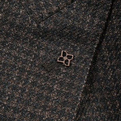 26-27AW TAGLIATORE “MONTECARLO” シルク混ウール 6Bダブルテーラードジャケット ブラウン 48 | GUARDAROBA MILANO OFFICIAL STORE