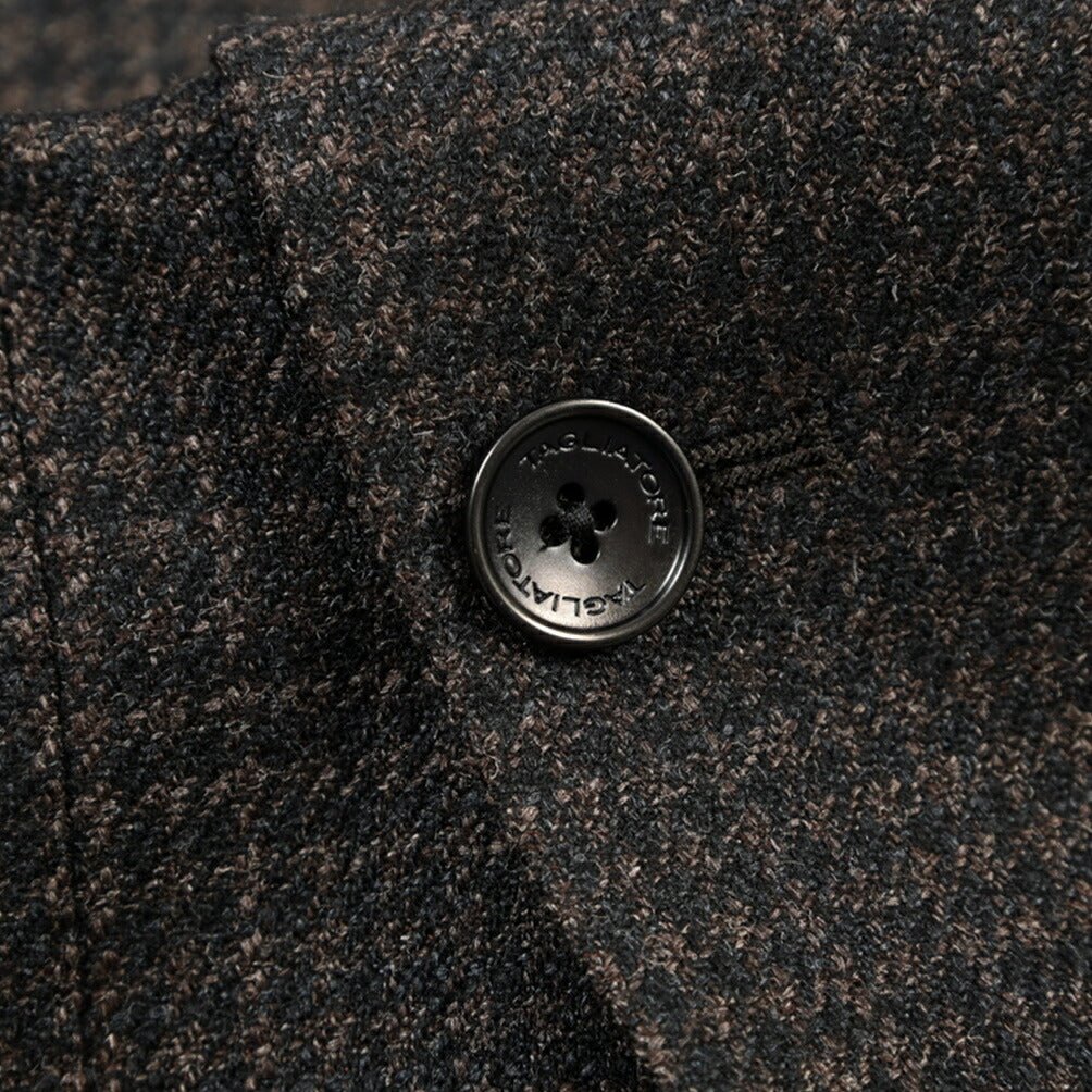 26-27AW TAGLIATORE “MONTECARLO” シルク混ウール 6Bダブルテーラードジャケット ブラウン 48 | GUARDAROBA MILANO OFFICIAL STORE