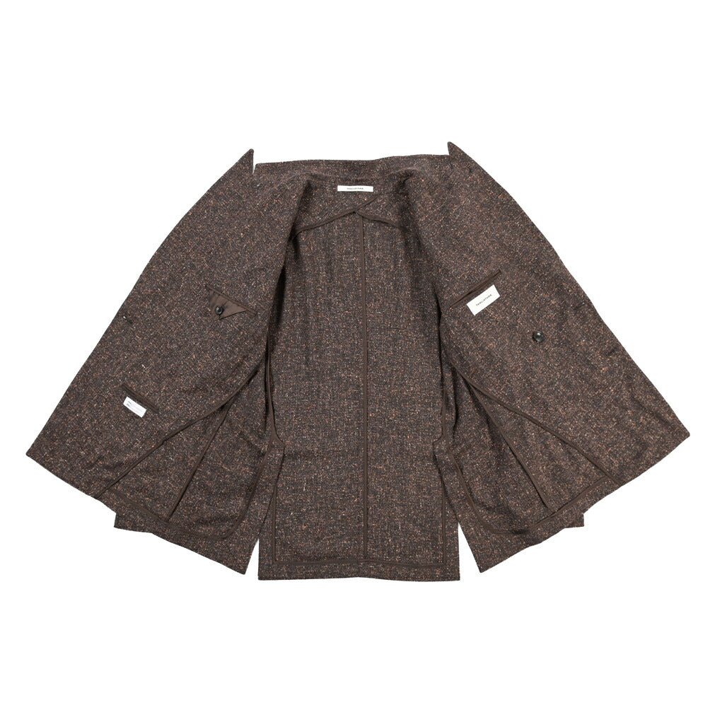 26-27AW TAGLIATORE “MONTECARLO” シルク混ウール 6Bダブルテーラードジャケット ブラウン 48 | GUARDAROBA MILANO OFFICIAL STORE