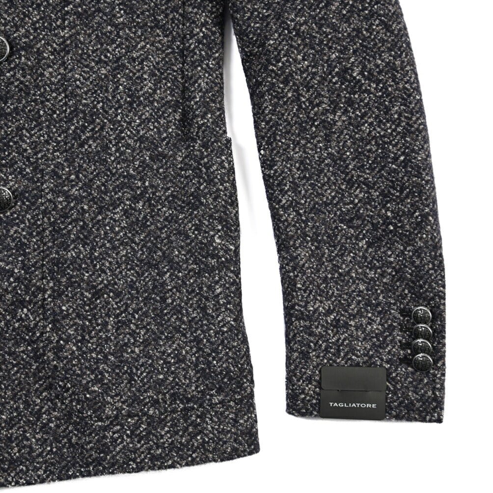 26-27AW TAGLIATORE “MONTECARLO” ヴァージンウール 6Bダブルテーラードジャケット グレー 48 | GUARDAROBA MILANO OFFICIAL STORE