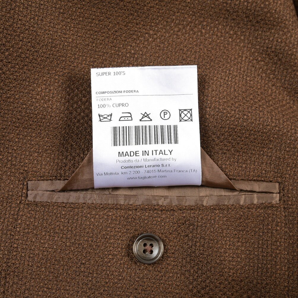 26-27AW TAGLIATORE “MONTECARLO” SUPER 100's ヴァージンウール100% 2Bシングルテーラードジャケット ブラウン 48 | GUARDAROBA MILANO OFFICIAL STORE