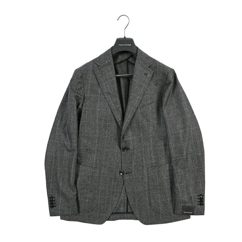 26-27AW TAGLIATORE “MONTECARLO” SUPER 110's ヴァージンウール100% 2Bシングルテーラードスーツ グレー 48 | GUARDAROBA MILANO OFFICIAL STORE