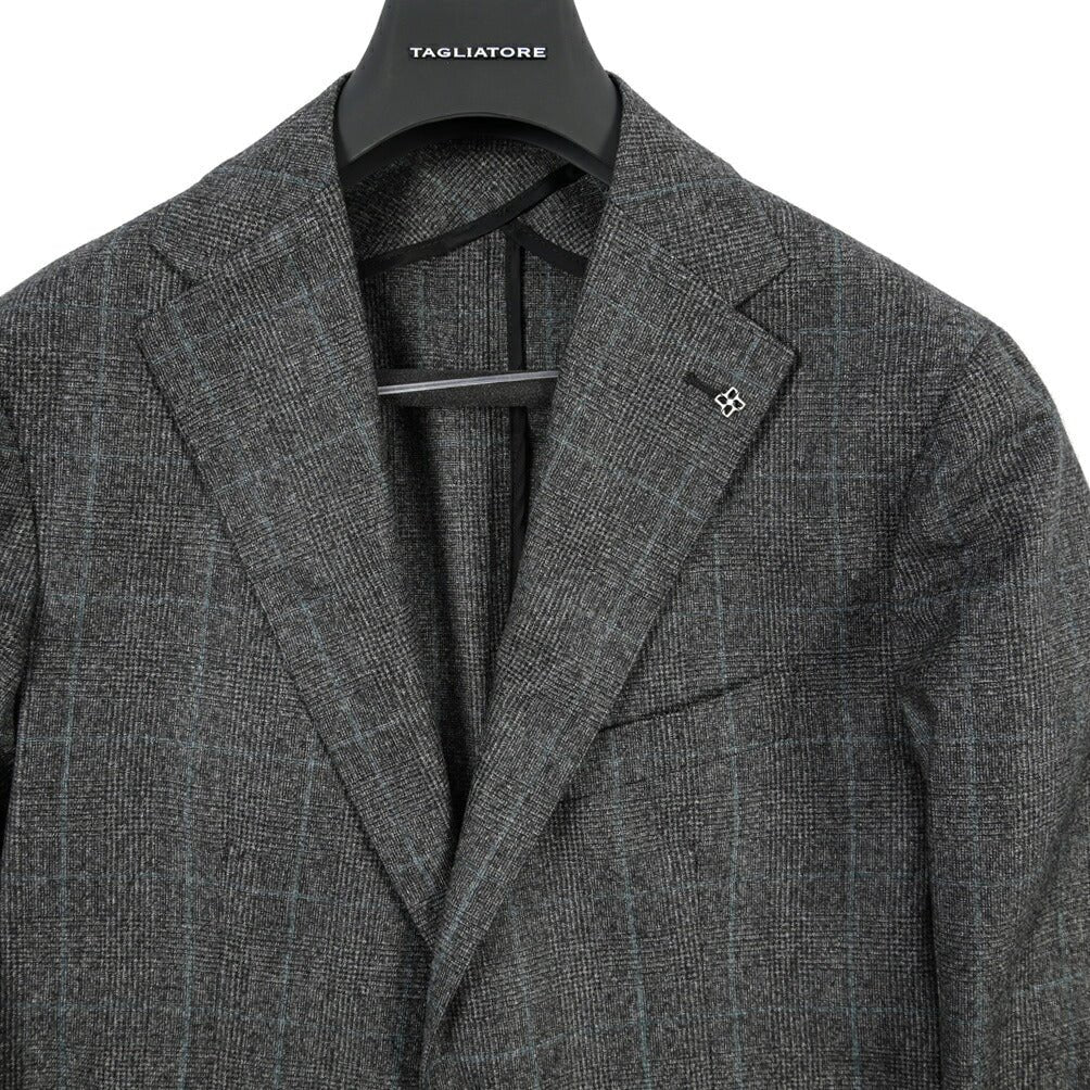 26-27AW TAGLIATORE “MONTECARLO” SUPER 110's ヴァージンウール100% 2Bシングルテーラードスーツ グレー 48 | GUARDAROBA MILANO OFFICIAL STORE