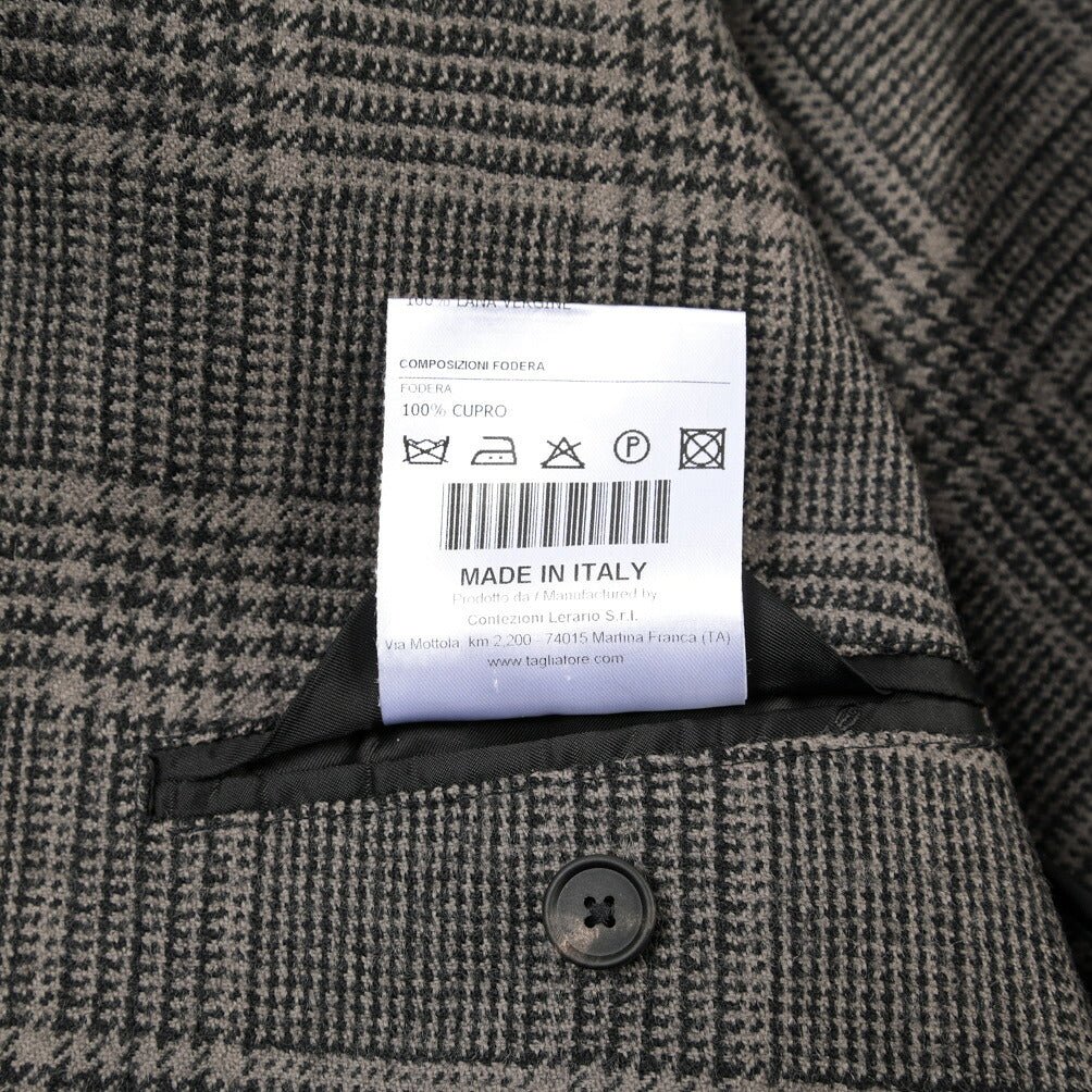 26-27AW TAGLIATORE “NAPOLI” ヴァージンウール100% 6Bダブルテーラードジャケット / Exclusive Garment グレージュ 48 | GUARDAROBA MILANO OFFICIAL STORE