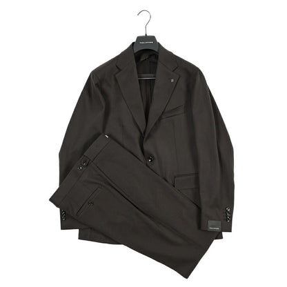26-27AW TAGLIATORE “NAPOLI” ストレッチウール 段返り3Bシングルテーラードスーツ ブラウン 48 | GUARDAROBA MILANO OFFICIAL STORE