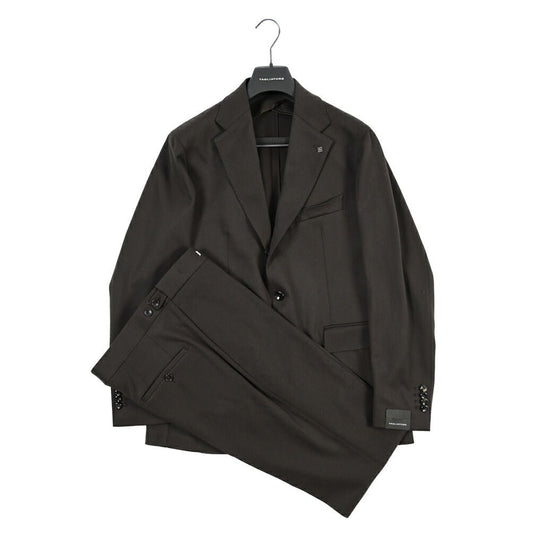 26-27AW TAGLIATORE “NAPOLI” ストレッチウール 段返り3Bシングルテーラードスーツ ブラウン 48 | GUARDAROBA MILANO OFFICIAL STORE