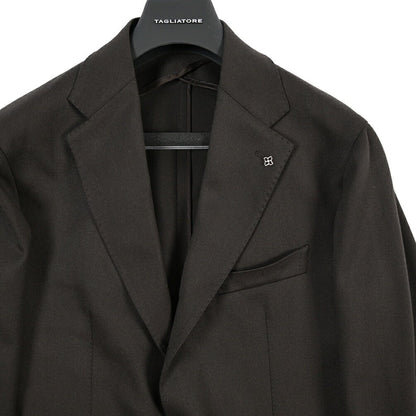 26-27AW TAGLIATORE “NAPOLI” ストレッチウール 段返り3Bシングルテーラードスーツ ブラウン 48 | GUARDAROBA MILANO OFFICIAL STORE