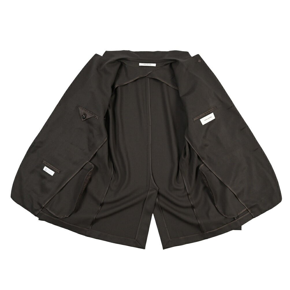 26-27AW TAGLIATORE “NAPOLI” ストレッチウール 段返り3Bシングルテーラードスーツ ブラウン 48 | GUARDAROBA MILANO OFFICIAL STORE