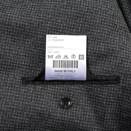 26-27AW TAGLIATORE “NAPOLI” ウール混コットン 6Bダブルテーラードスーツ / Exclusive Garment グレー 48 | GUARDAROBA MILANO OFFICIAL STORE