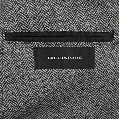 26-27AW TAGLIATORE “NAPOLI” カシミヤ混ヴァージンウール 6Bダブルテーラードジャケット グレー 48 | GUARDAROBA MILANO OFFICIAL STORE
