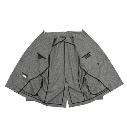26-27AW TAGLIATORE “NAPOLI” カシミヤ混ヴァージンウール 6Bダブルテーラードジャケット グレー 48 | GUARDAROBA MILANO OFFICIAL STORE