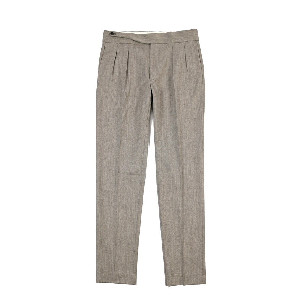 26-27AW TAGLIATORE ストレッチウール ツータックスラックス / P-FRED24 TGT グレージュ 50 | GUARDAROBA MILANO OFFICIAL STORE